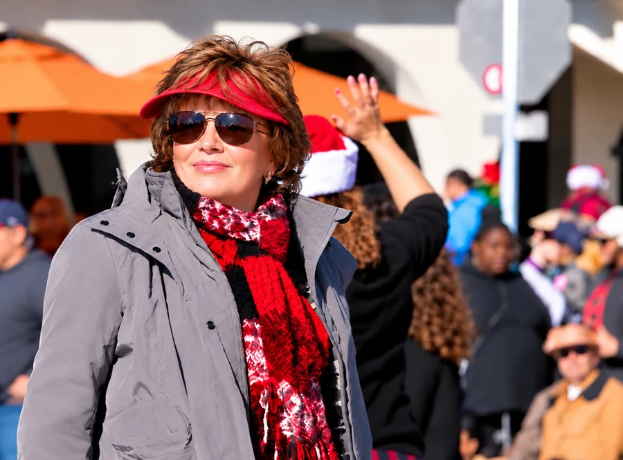 Candy Vermillion at an outdoor art festival